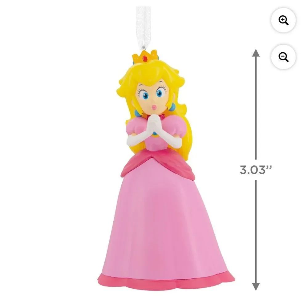 Hallmark Super Mario Princess Peach Christmas Tree Ornament NEW in Box
